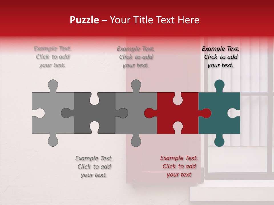 Shadow Flap Window PowerPoint Template