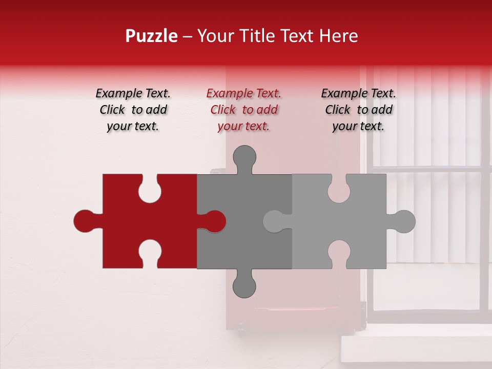 Shadow Flap Window PowerPoint Template