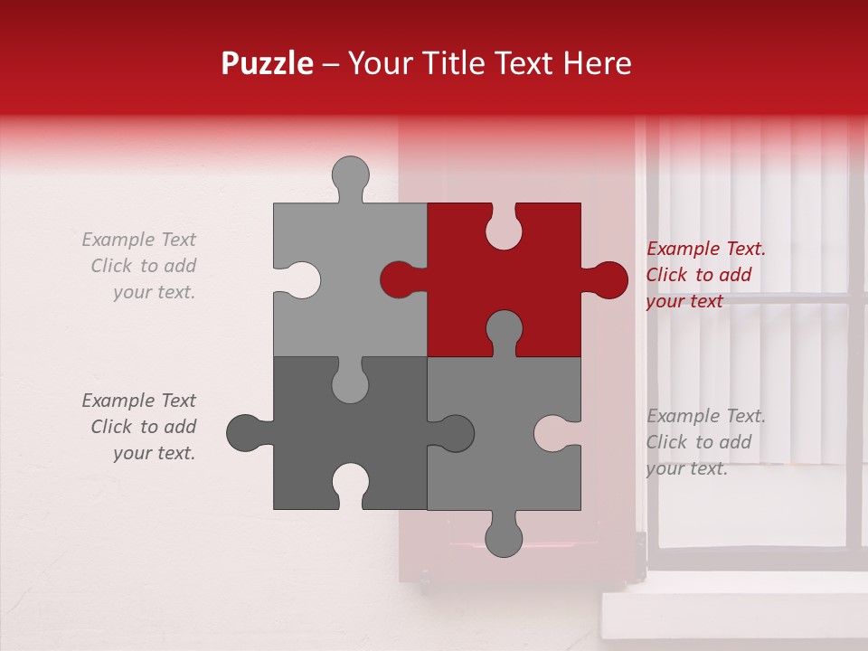 Shadow Flap Window PowerPoint Template