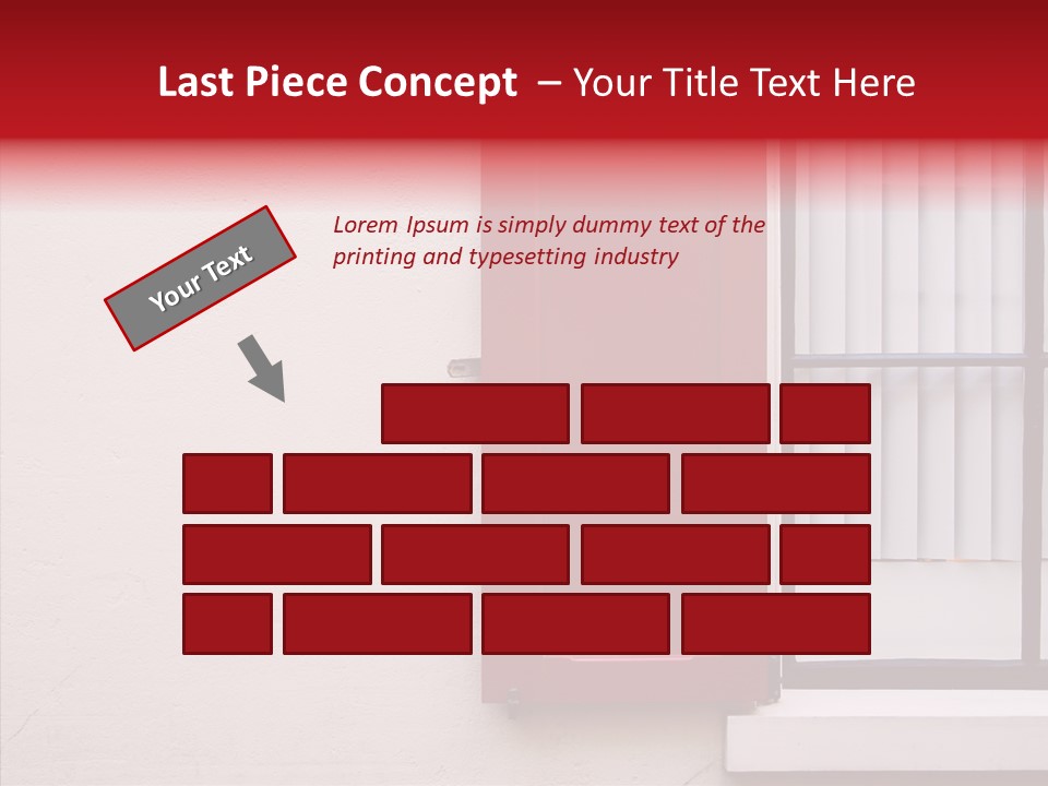 Shadow Flap Window PowerPoint Template