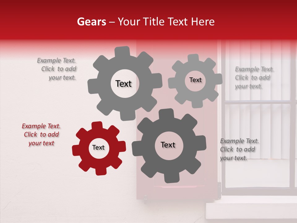 Shadow Flap Window PowerPoint Template