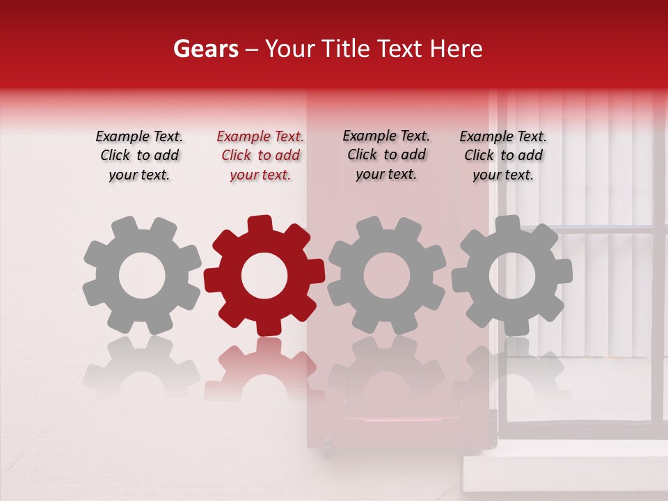 Shadow Flap Window PowerPoint Template