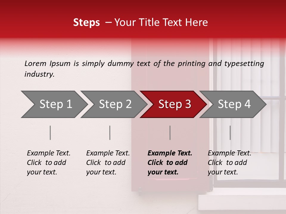 Shadow Flap Window PowerPoint Template