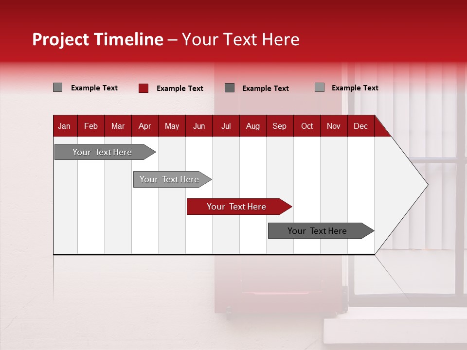Shadow Flap Window PowerPoint Template