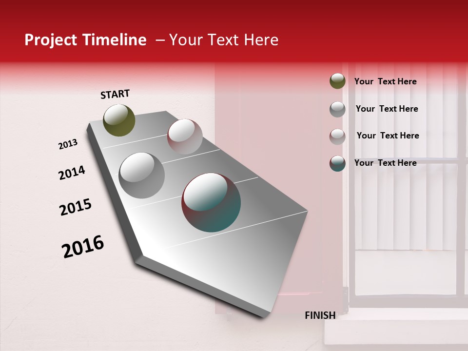 Shadow Flap Window PowerPoint Template