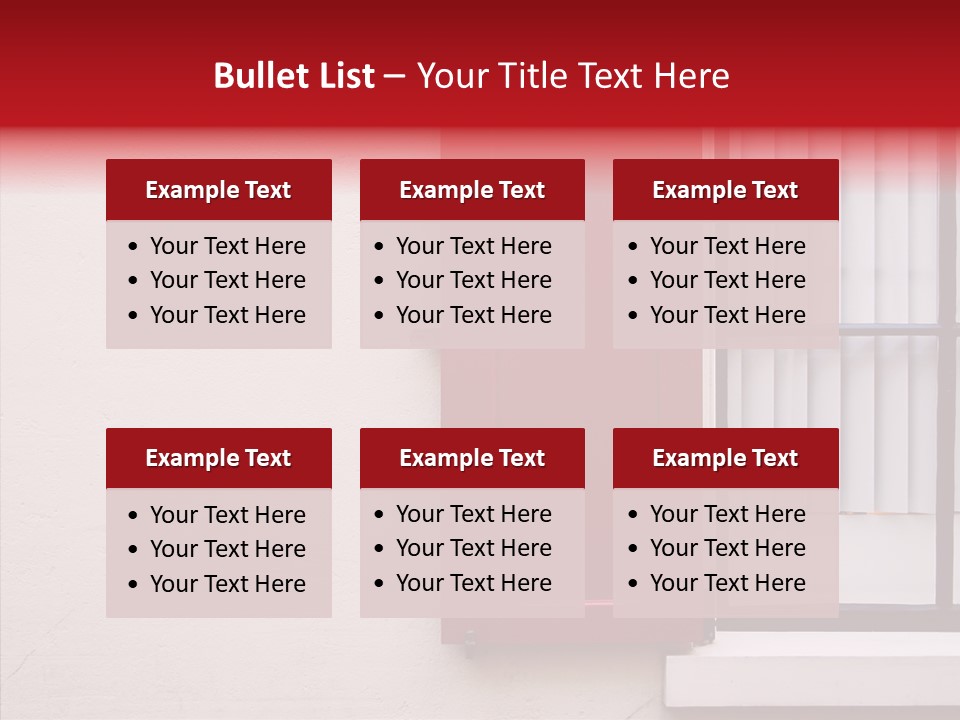 Shadow Flap Window PowerPoint Template