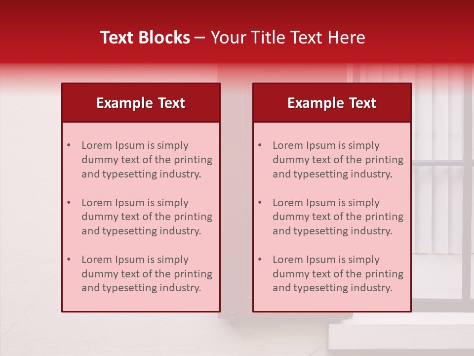 Shadow Flap Window PowerPoint Template