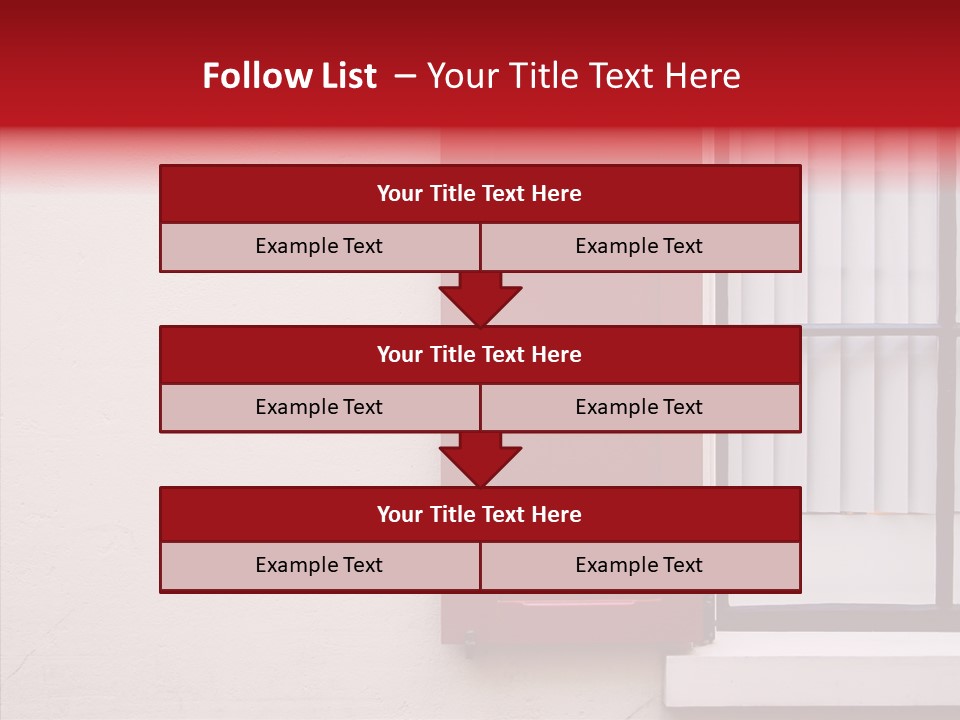 Shadow Flap Window PowerPoint Template