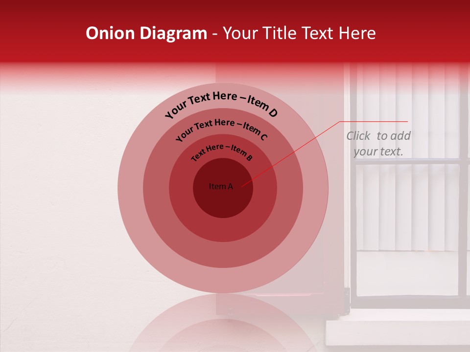 Shadow Flap Window PowerPoint Template