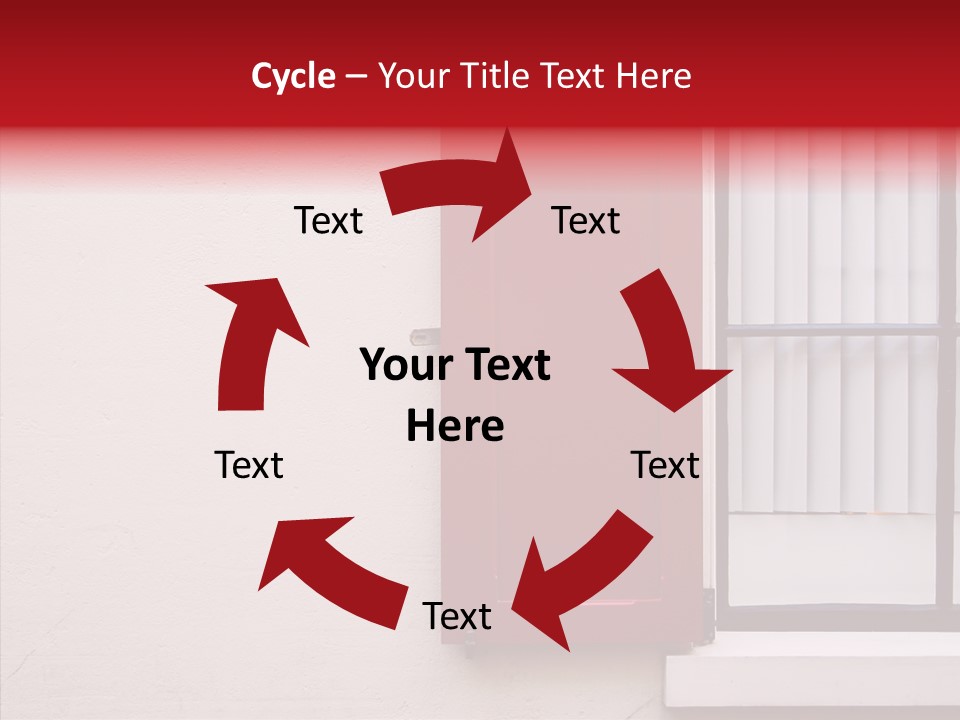 Shadow Flap Window PowerPoint Template