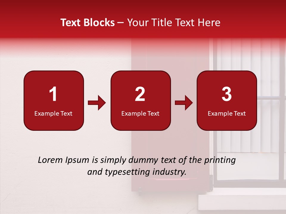 Shadow Flap Window PowerPoint Template