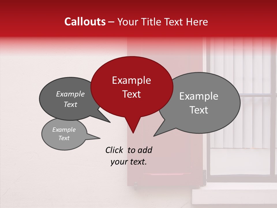 Shadow Flap Window PowerPoint Template