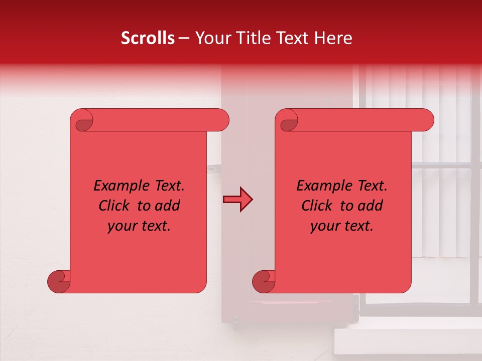 Shadow Flap Window PowerPoint Template