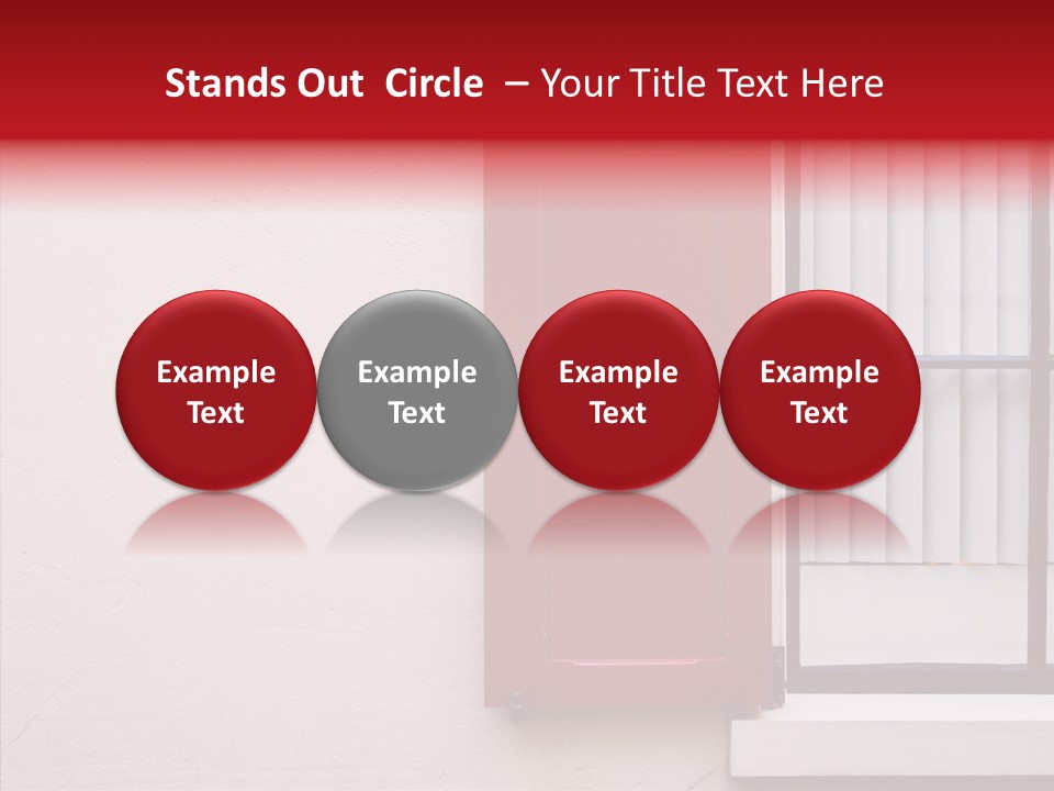 Shadow Flap Window PowerPoint Template