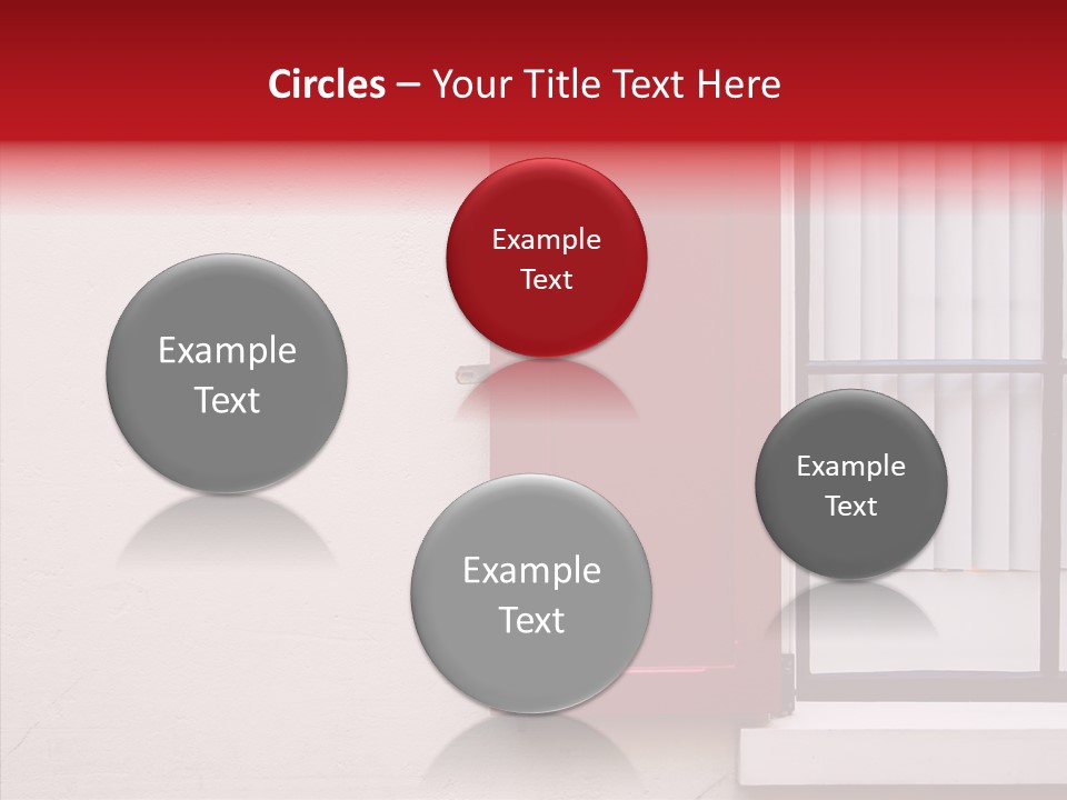 Shadow Flap Window PowerPoint Template