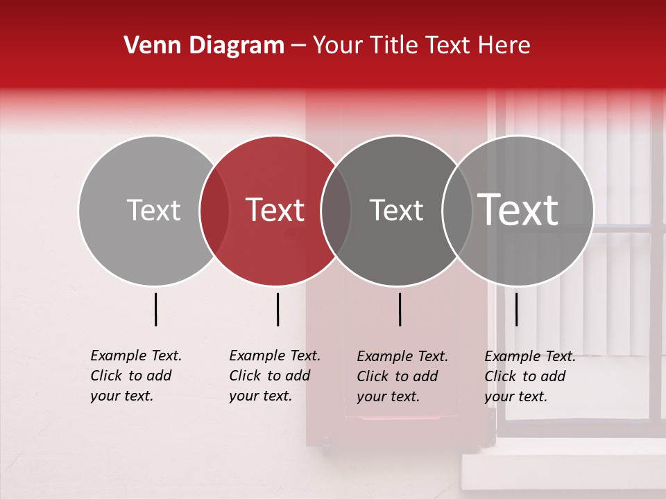 Shadow Flap Window PowerPoint Template