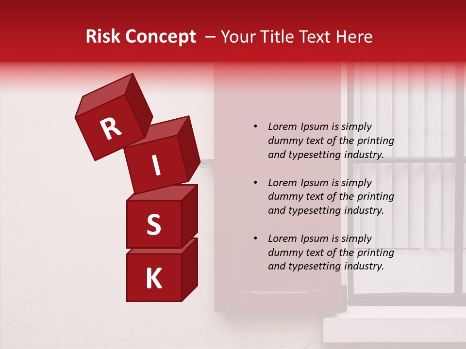 Shadow Flap Window PowerPoint Template