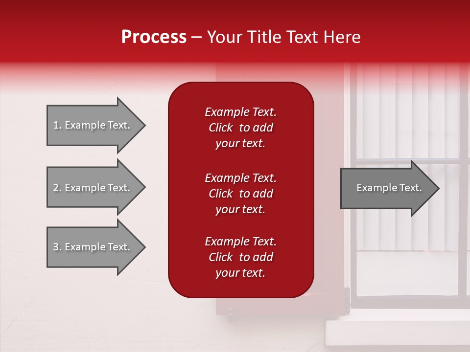Shadow Flap Window PowerPoint Template