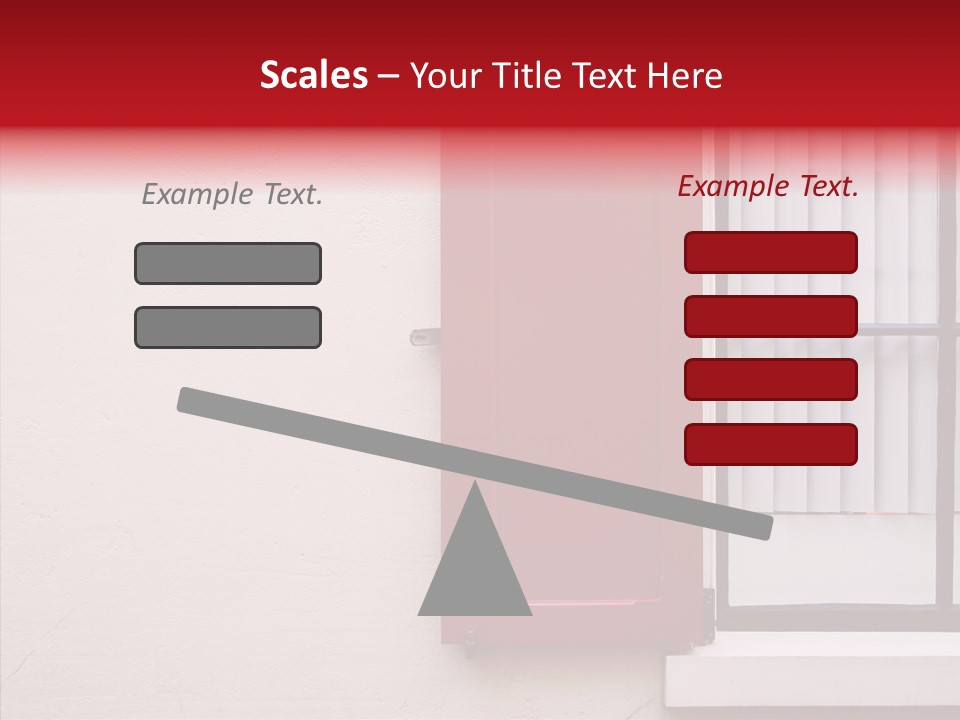 Shadow Flap Window PowerPoint Template
