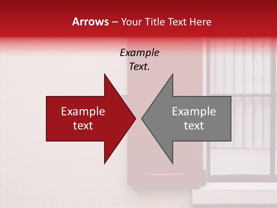Shadow Flap Window PowerPoint Template