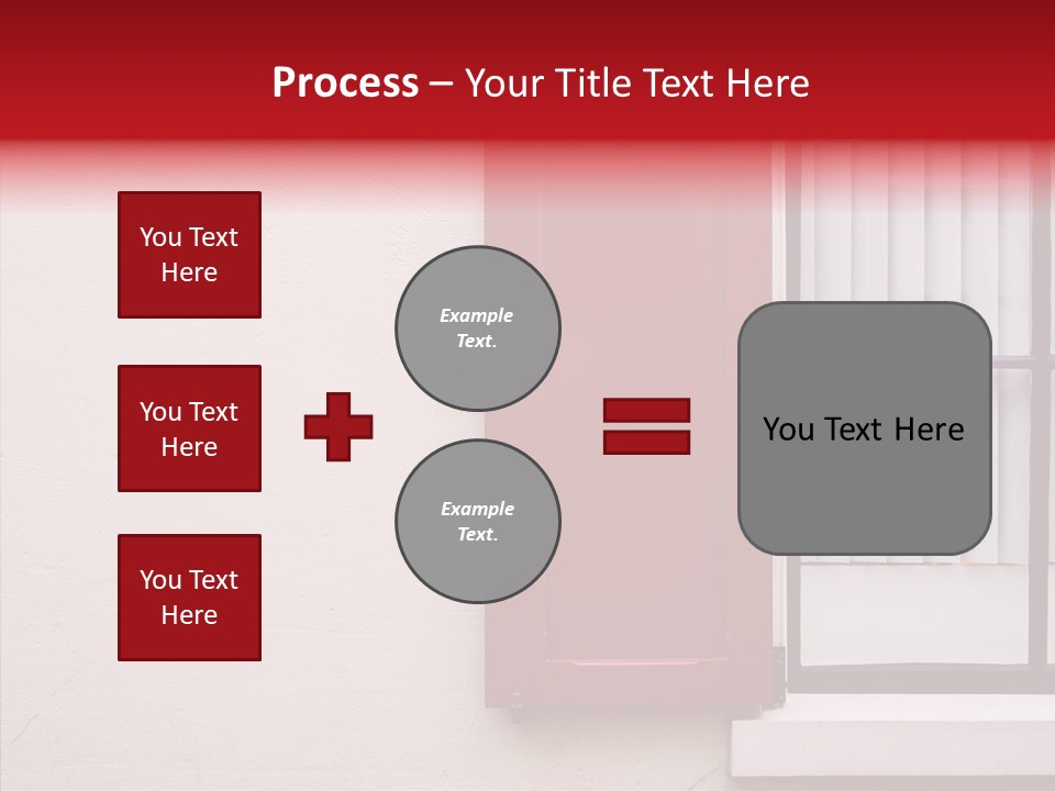 Shadow Flap Window PowerPoint Template
