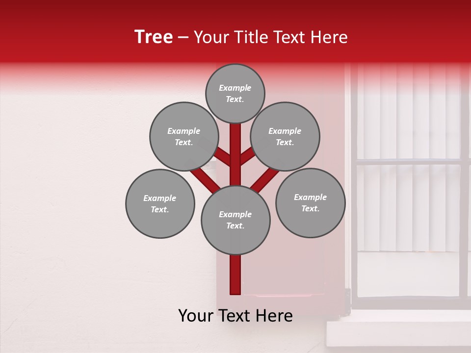 Shadow Flap Window PowerPoint Template