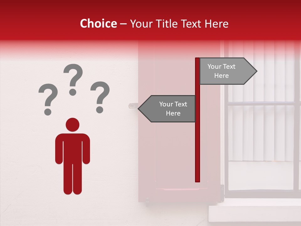 Shadow Flap Window PowerPoint Template