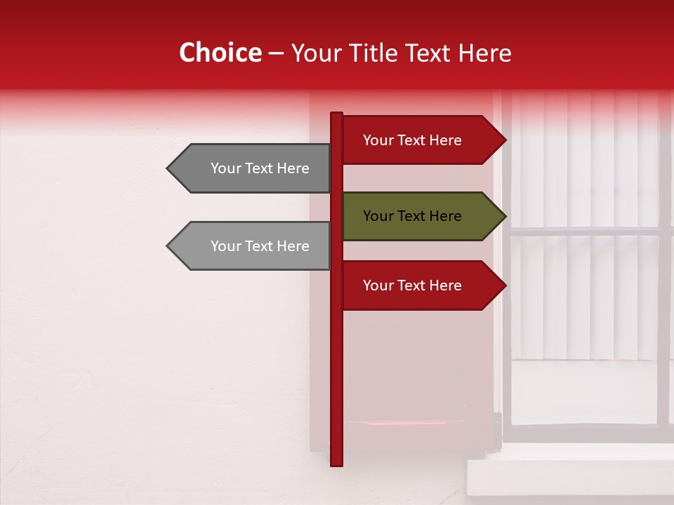 Shadow Flap Window PowerPoint Template