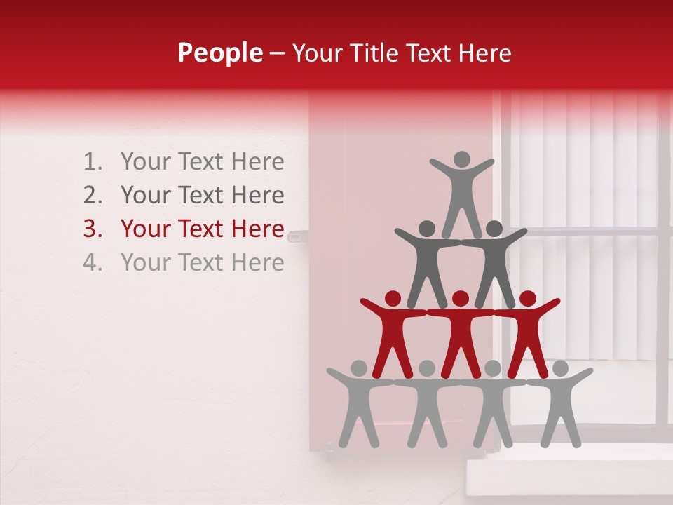 Shadow Flap Window PowerPoint Template