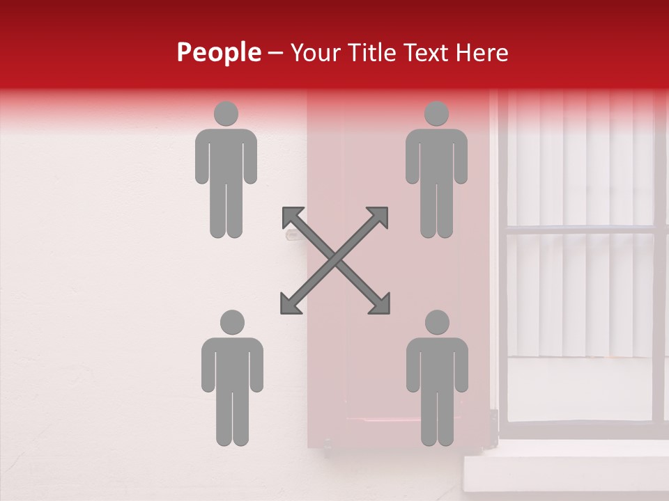 Shadow Flap Window PowerPoint Template