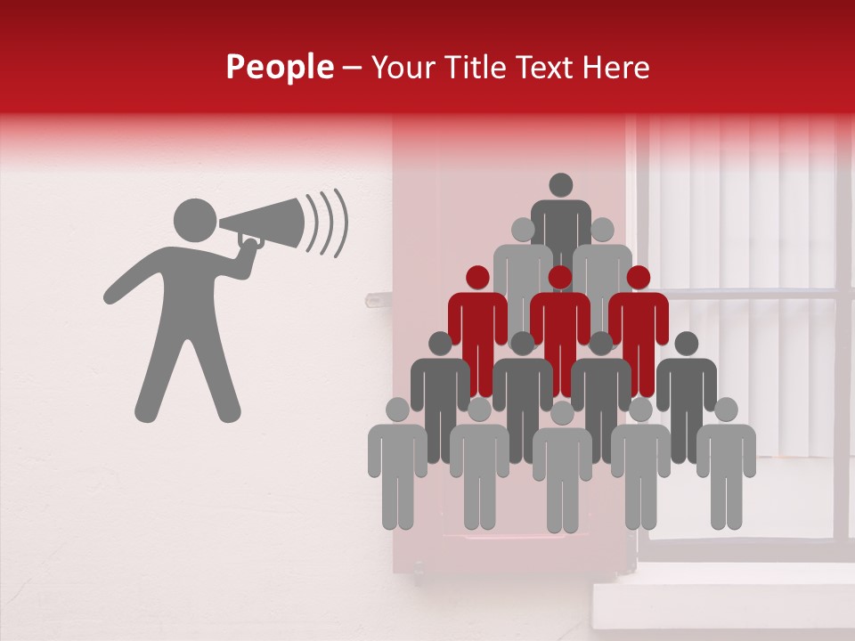 Shadow Flap Window PowerPoint Template