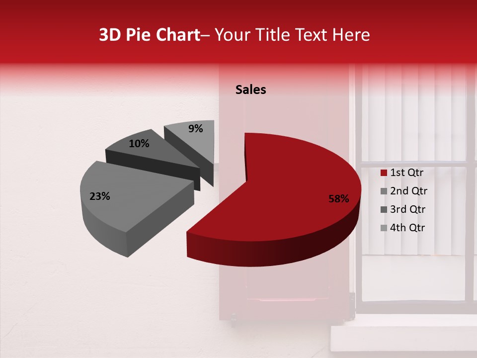 Shadow Flap Window PowerPoint Template