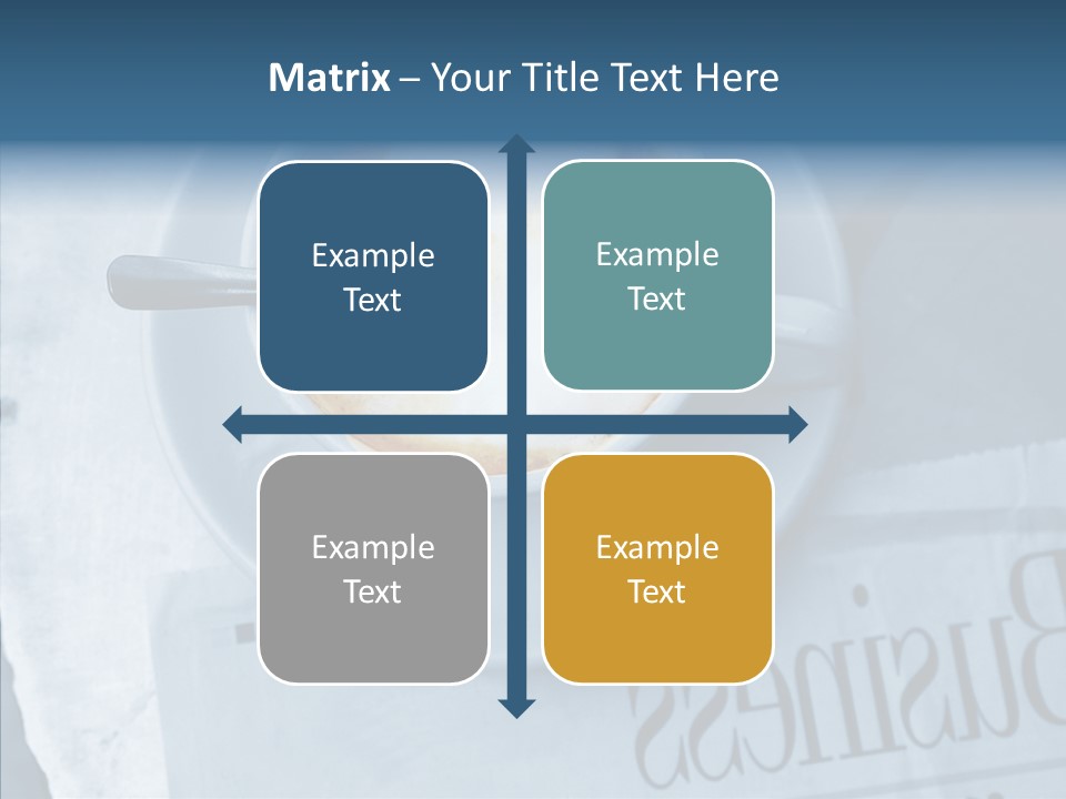 Finance Mugs Caffeine PowerPoint Template