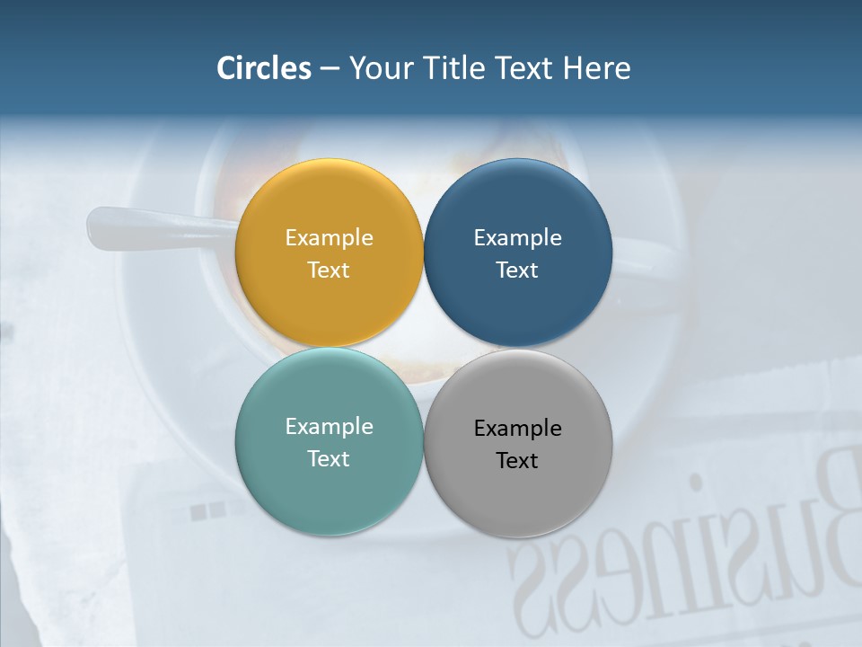 Finance Mugs Caffeine PowerPoint Template