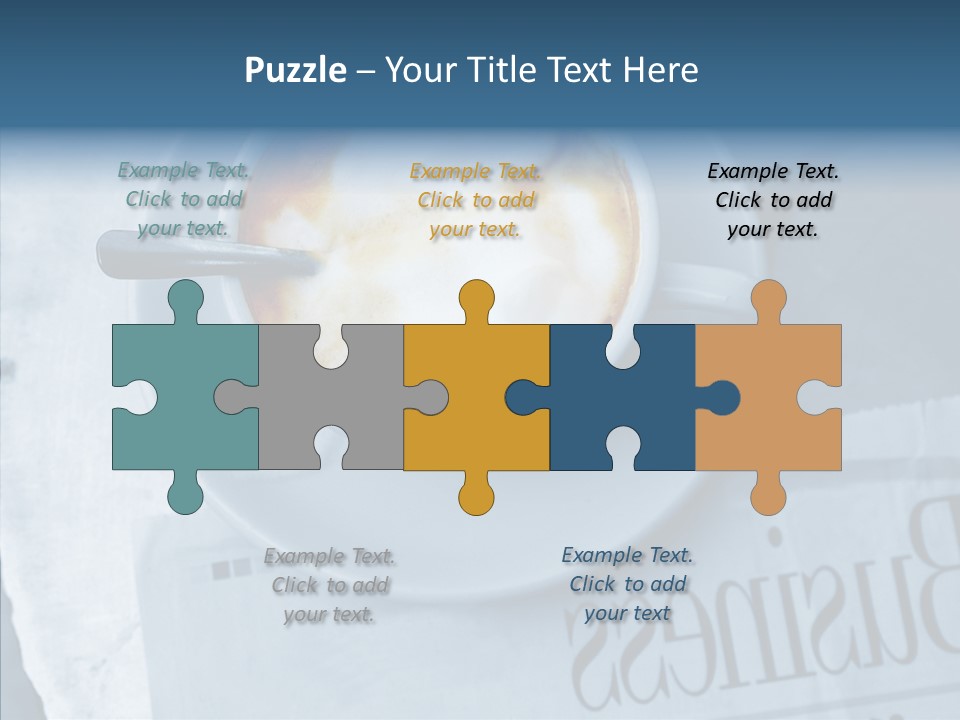 Finance Mugs Caffeine PowerPoint Template