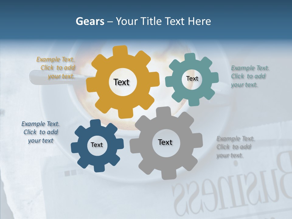 Finance Mugs Caffeine PowerPoint Template