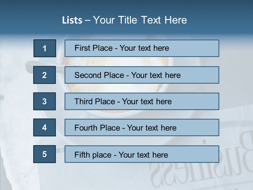 Finance Mugs Caffeine PowerPoint Template