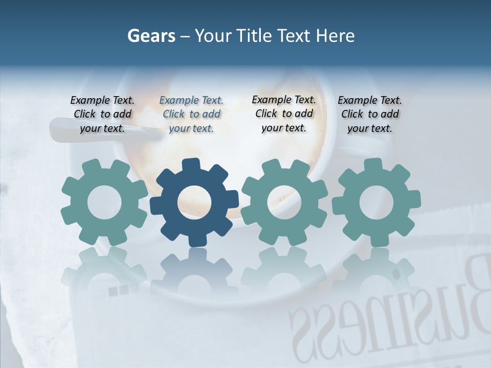 Finance Mugs Caffeine PowerPoint Template