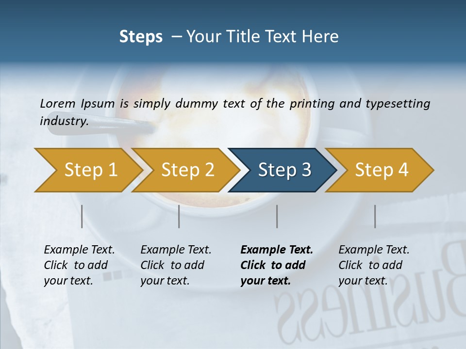 Finance Mugs Caffeine PowerPoint Template