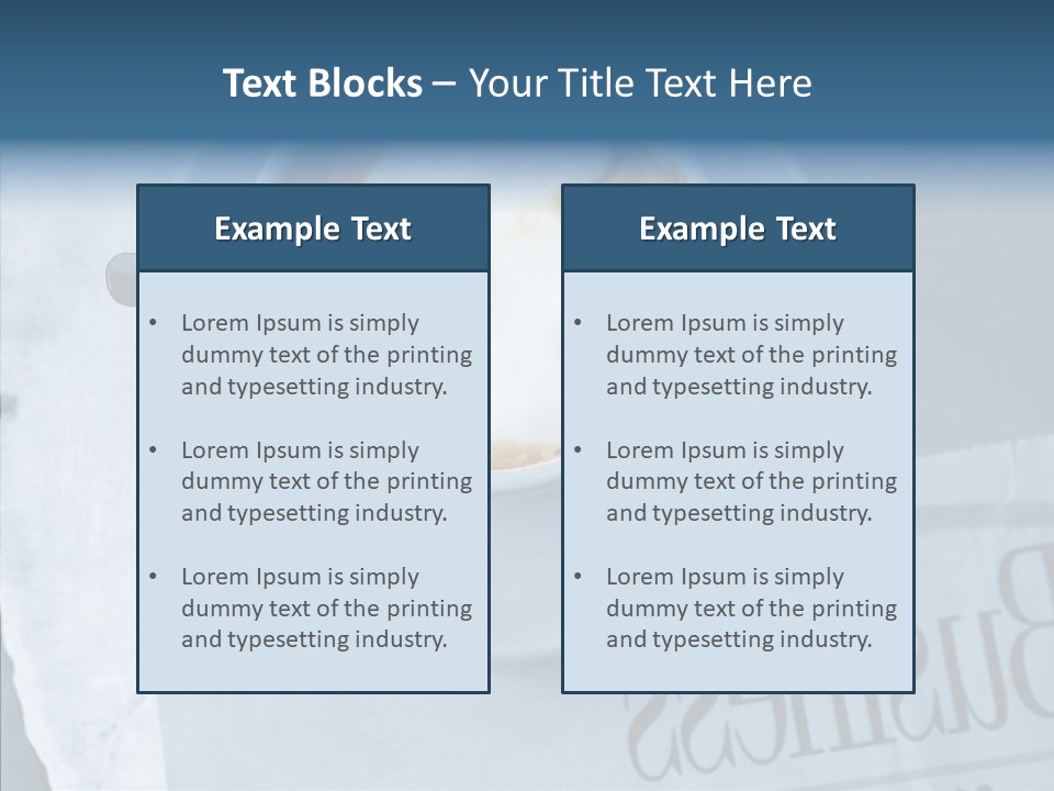 Finance Mugs Caffeine PowerPoint Template
