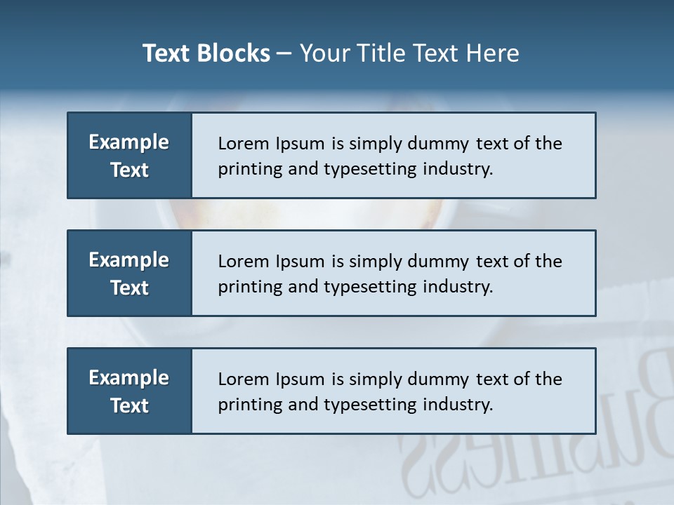 Finance Mugs Caffeine PowerPoint Template