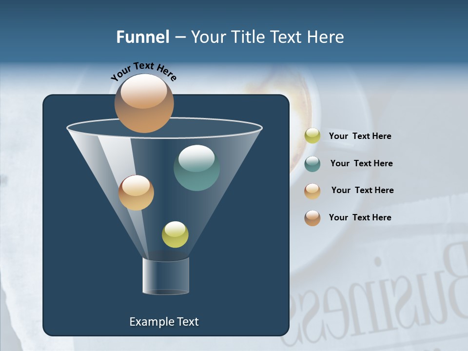 Finance Mugs Caffeine PowerPoint Template