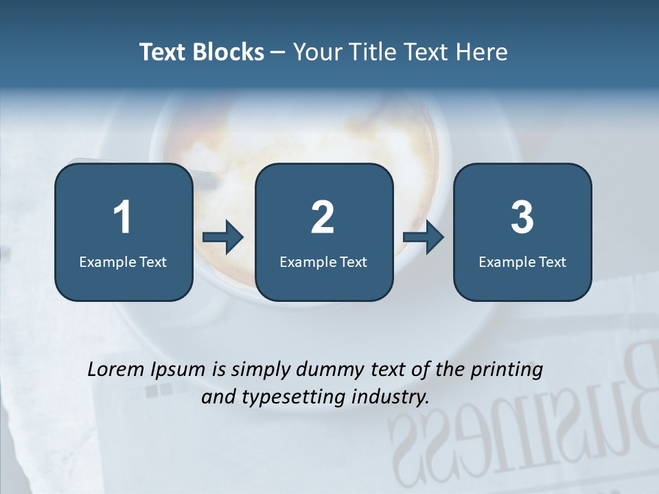 Finance Mugs Caffeine PowerPoint Template