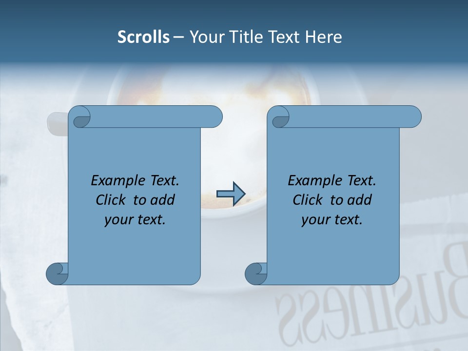 Finance Mugs Caffeine PowerPoint Template