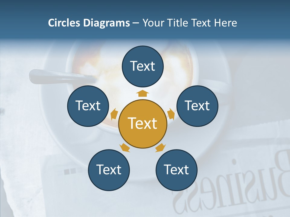 Finance Mugs Caffeine PowerPoint Template