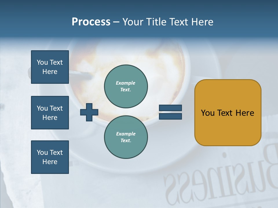 Finance Mugs Caffeine PowerPoint Template