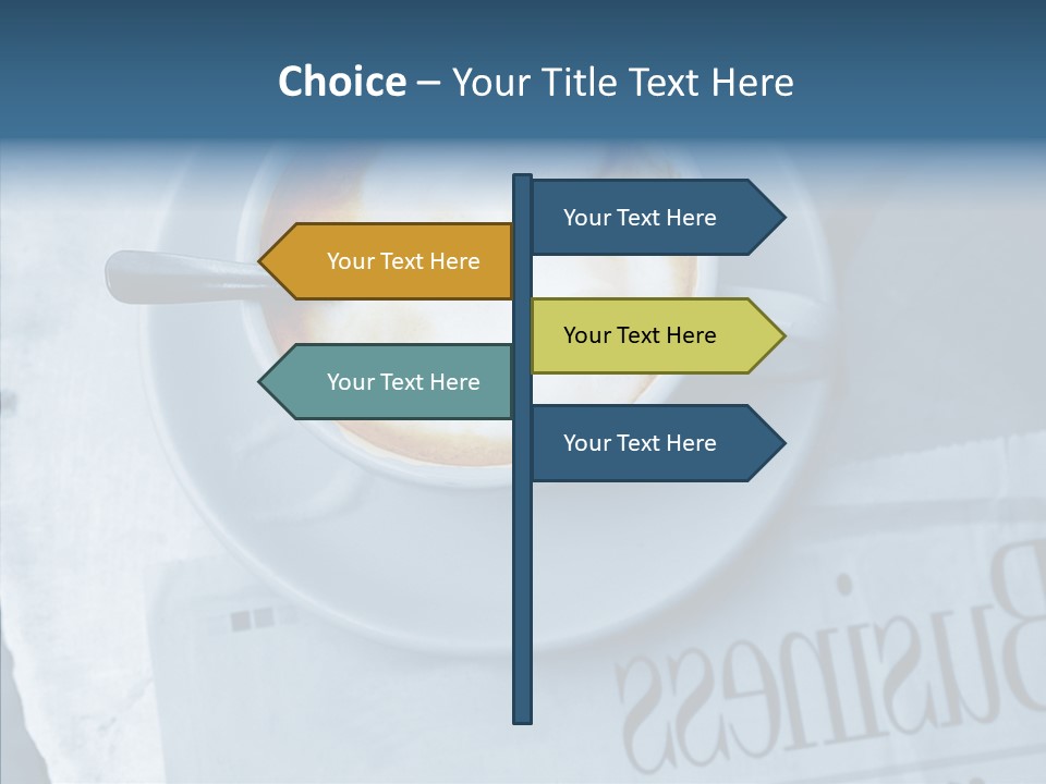 Finance Mugs Caffeine PowerPoint Template