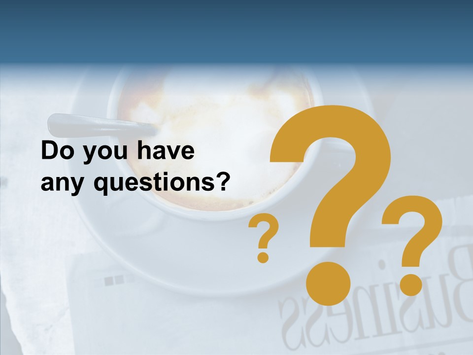 Finance Mugs Caffeine PowerPoint Template