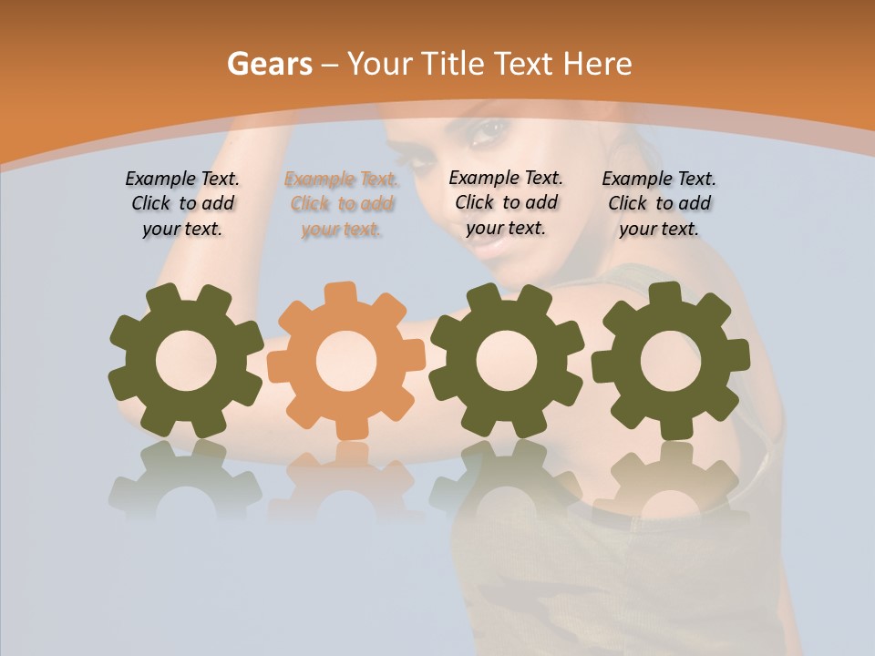 Biceps Pretty Feminine PowerPoint Template