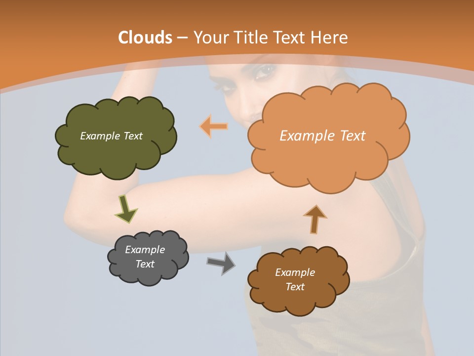 Biceps Pretty Feminine PowerPoint Template